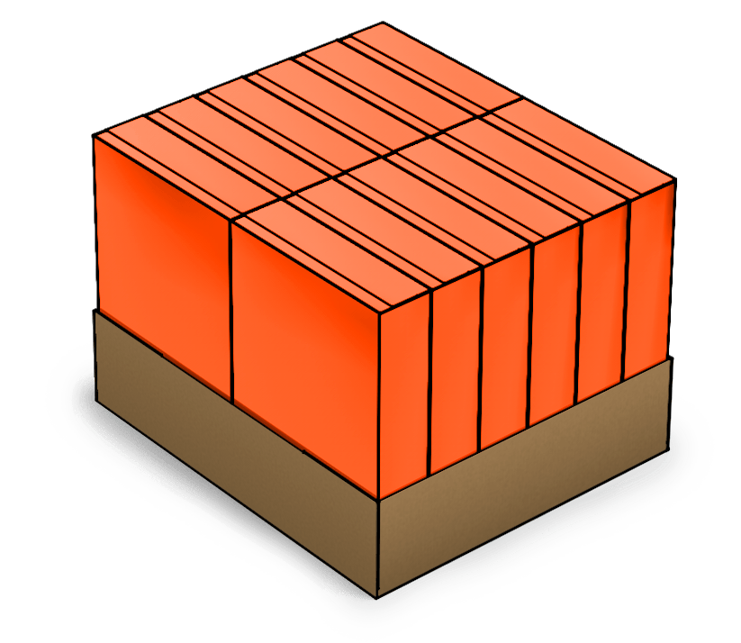 Horizontal Load Tray 12-count cartons